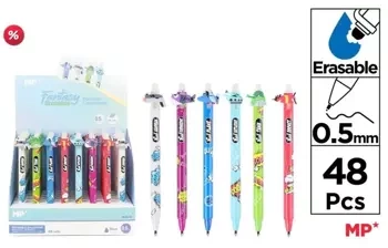 Długopis ścieralny niebieski 0,5mm (48szt) - MP Main Paper