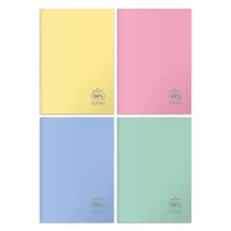 Zeszyt A4/60K kratka Eco PP Pastel Colors (5szt) - HERLITZ