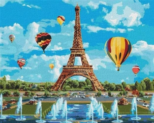 Malowanie po numerach - Miasto miłości 40x50 - Ideyka