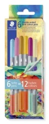 Flamastry dwustronne Multiverse 6szt 12 kolorów - Staedtler
