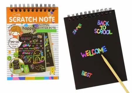 Zdrapywanka notes pomarańczowy - Leantoys