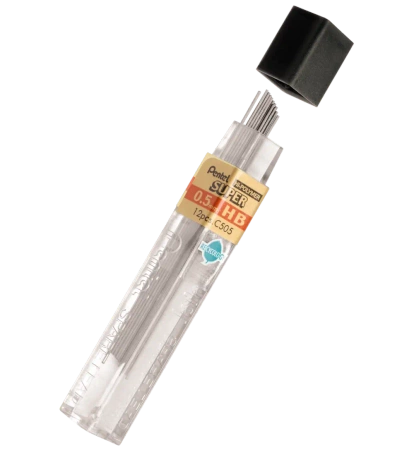 Grafity ołówkowe Hi-Polymer twardość HB - PENTEL