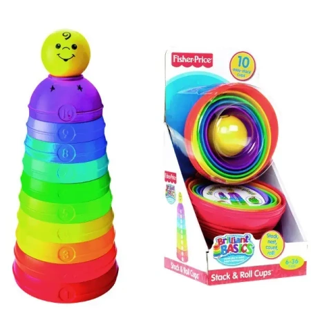 Fisher-Price. W4472 Okrągłe kubeczki do układania
