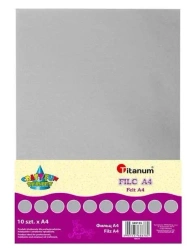 Filc A4 szary 10szt - Titanum