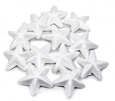 Gwiazdki styropianowe, 12 sztuk