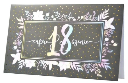 Zaproszenie ZP-009 Urodziny 18 (5szt.) - Kukartka