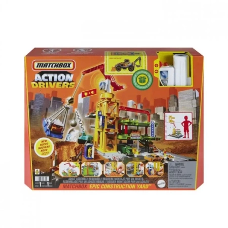 Zestaw Matchbox Prawdziwe Przygody Strefa budowy - Mattel