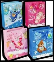 Torebka prezentowa 30x39x12cm MIX - Kalpol