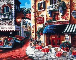 Malowanie po numerach - Włoski rynek 40x50cm - ArtiFly