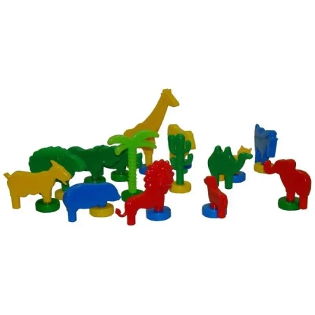 Klocki konstrukcyjne Kolorowe zoo - Macyszyn Toys