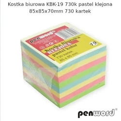Kostka biurowa pastel 85x85x70mm 730K - Penword