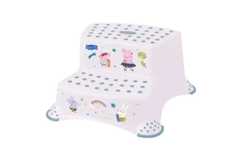 Podest 2 stopniowy antypoślizgowy Peppa biały