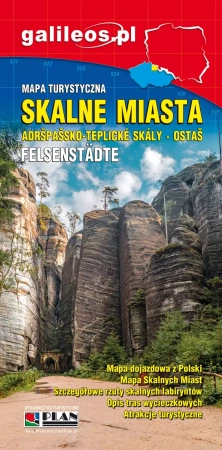 Mapa turystyczna - Skalne Miasta 1:35 000 w.2025 - praca zbiorowa