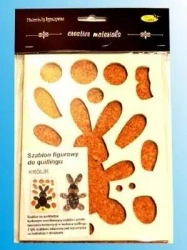 Szablon figurowy do quillingu królik 14.5x19cm - Galeria Hobby
