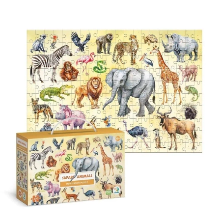Puzzle 200 Montessori Safari animals - Dodo