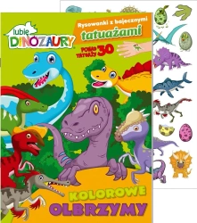 Lubię Dinozaury. Rysowanki z bajecznymi tatuażami - praca zbiorowa