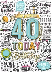 Karnet A5 Urodziny 40 - Graffiti - Henry