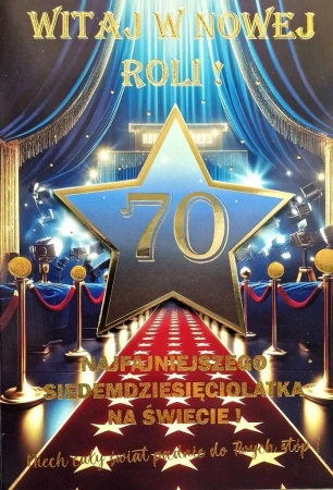 Karnet Urodziny 70 - YEKU