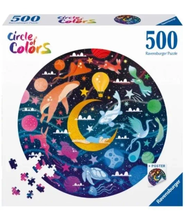 Puzzle 2D 500 Paleta kolorów. Marzenia - Ravensburger