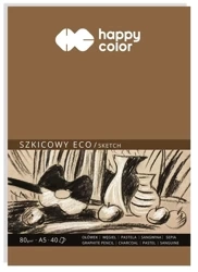 Blok szkicowy eco A5/40K 80g HAPPY COLOR - GDD