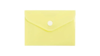 Teczka koperta A7 PP pastel żółta - Biurfol