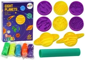 Ciastolina z akcesoriami Planety - Leantoys