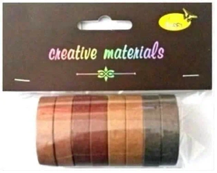 Taśmy papierowe brązowe 10mm 8szt - Galeria Hobby