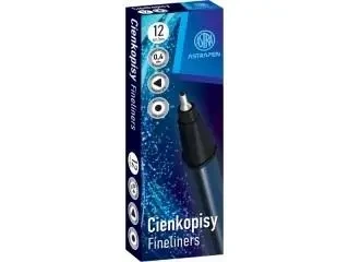Cienkopis trójkątny czarny (12szt) ASTRA - ASTRA papiernicze