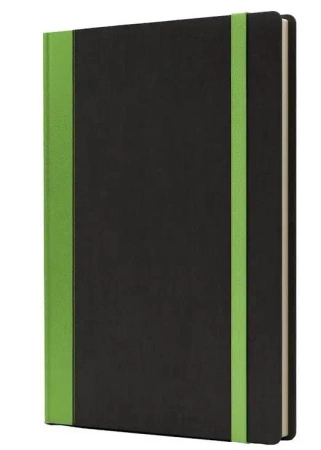 Notatnik B5 Pro L kropki czarny/jasnozielony - Like U