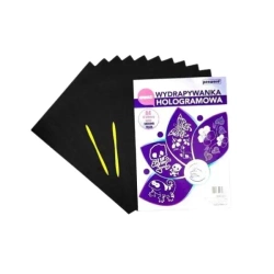 Wydrapywanka hologramowa A4 srebrna tęczowa - Penword