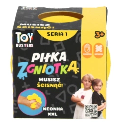 Piłka zgniotka Toy busters XXL żółta
