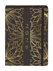 Kalendarz 2026 A5 Kraft DNS kwiaty - -