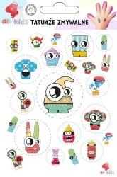 Tatuaże zmywalne dla dzieci Stwory Potwory - All4Kids