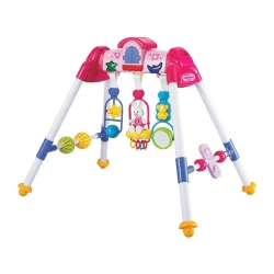 Stojak grający gimnastyczny różowy - Baby Mix
