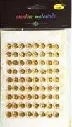 Stiker z kryształkami 10mm 72szt złoty - Galeria Hobby