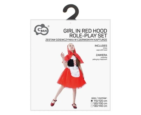 Strój dla dzieci Dziewczynka w czerwonym.. 110/120 - Godan