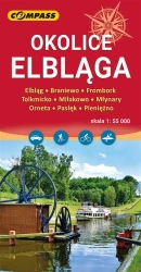 Mapa - Okolice Elbląga 1:55 000 - praca zbiorowa