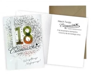 Karnet Urodziny 18 - Kukartka