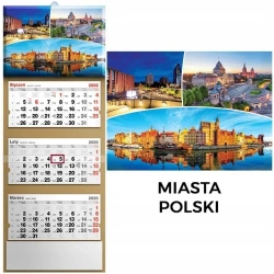 Kalendarz 2026 trójdzielny panorama polski - Evena