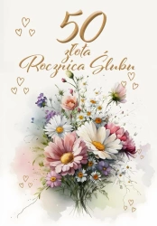 Kartka okolicznościowa Rocznica ślubu 50 - Trend