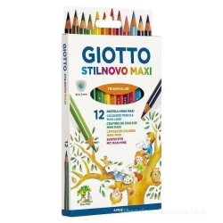 Ołówek Stilnovo Maxi 12 kolorów - Giotto