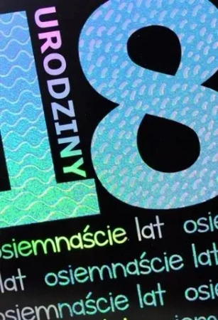 Kartka okolicznościowa Urodziny 18 TS18 - Trend