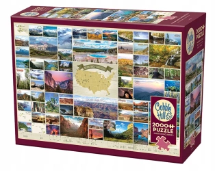 Puzzle Cobble Hill 2000 elementów Cobble Hill Puzzle 2000 el. Parki narodowe w Stanach Zjednoczonych