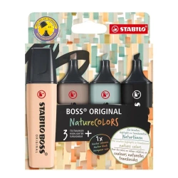 Zakreślacz Boss Original Naturecolors 4szt - Stabilo