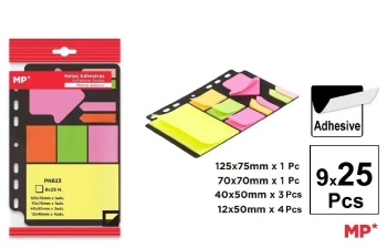 Karteczki samoprzylepne do segregatora 9x25szt - MP Main Paper