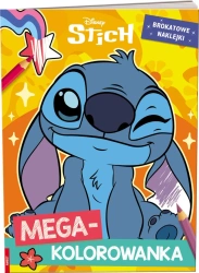 Stich. Megakolorowanka. Brokatowe naklejki. - praca zbiorowa