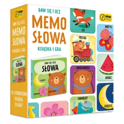 Baw się i ucz Memo Słowa Gra i książka - Wilga Play