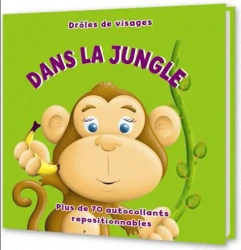 LF Droles de visages Dans la jungle + naklejki - Paul (ilustracje: Dronsfield)