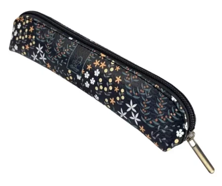 Piórnik mini Kwiaty oliwkowe - Bee-bee