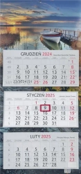 Kalendarz 2026 trójdzielny Jezioro - Aniew